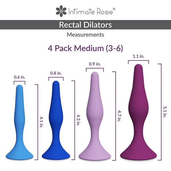 Intimate Rose® Vaginal Rectal Dilators (Sets of 4)