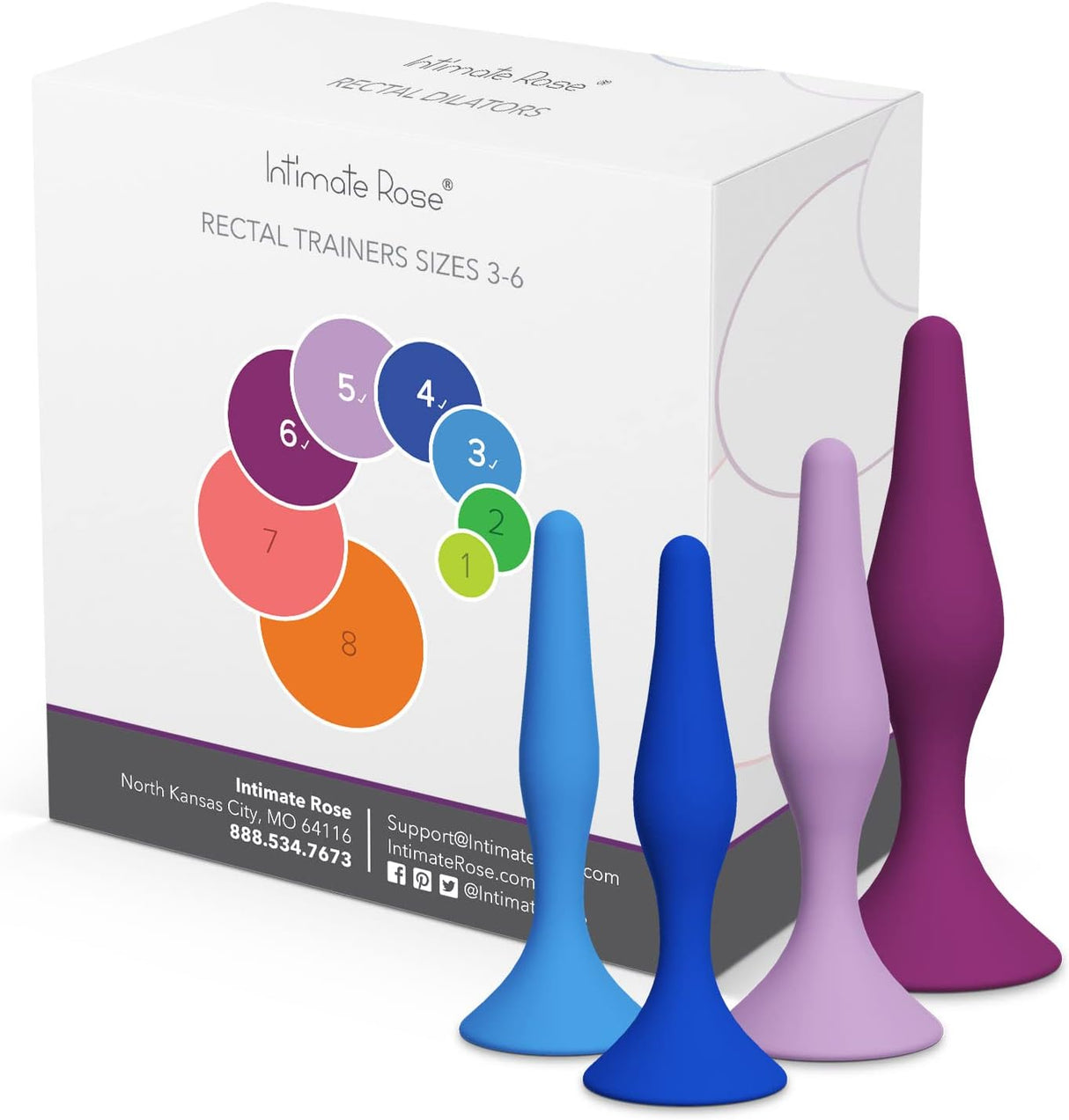 Intimate Rose® Vaginal Rectal Dilators (Sets of 4)