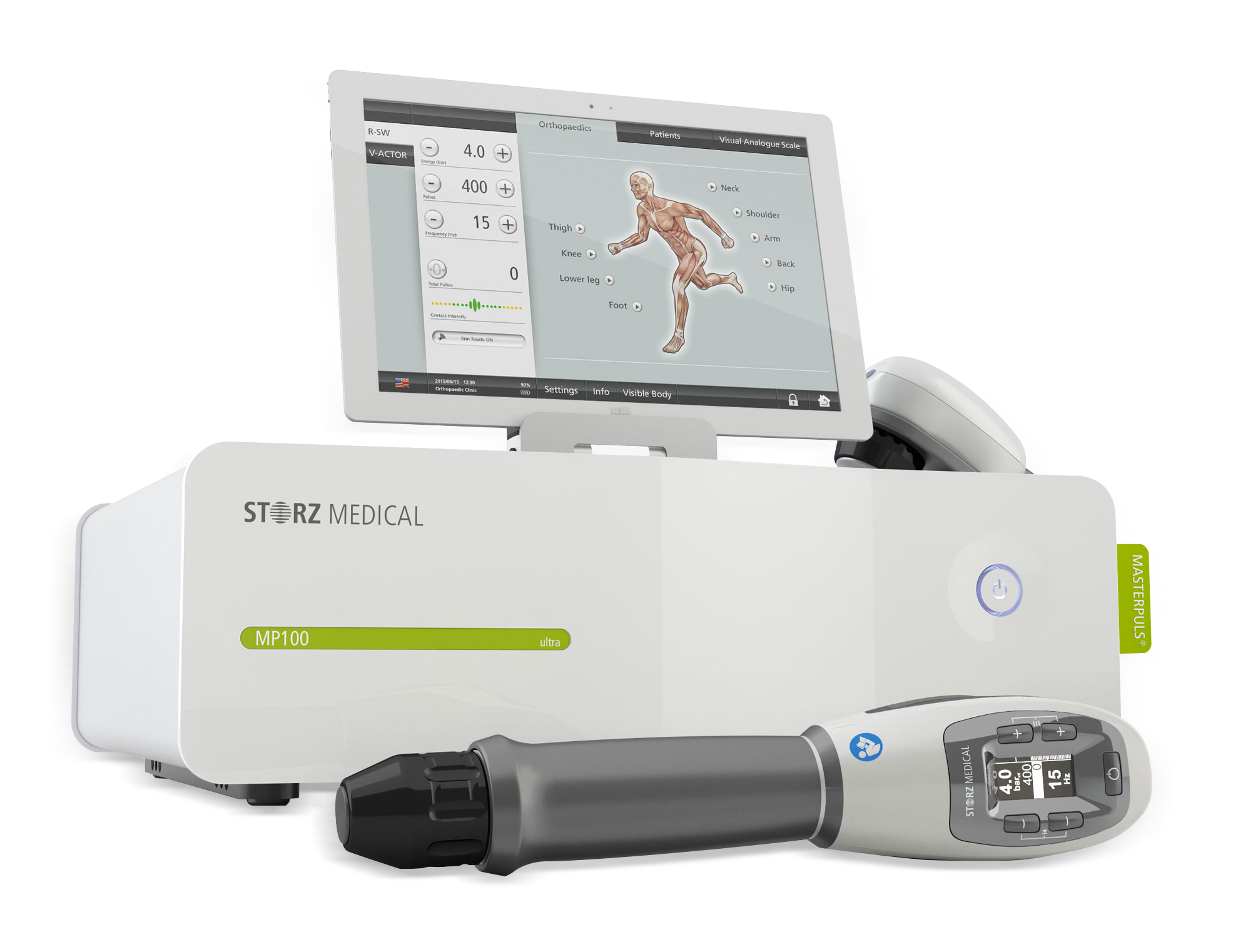 STORZ Medical MASTERPULS MP100 Ultra radial shockwave machine