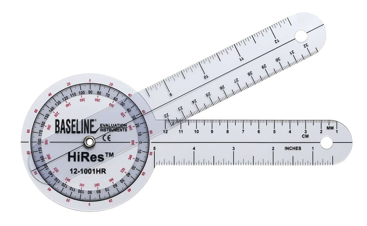 Baseline® 360º Hi-Res Plastic Goniometers