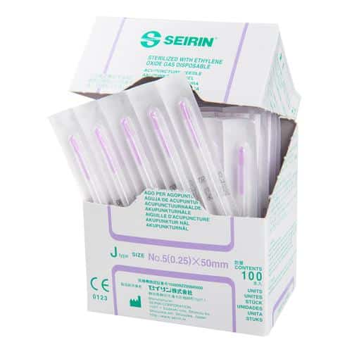 Seirin J-Type Needles (100/Box)