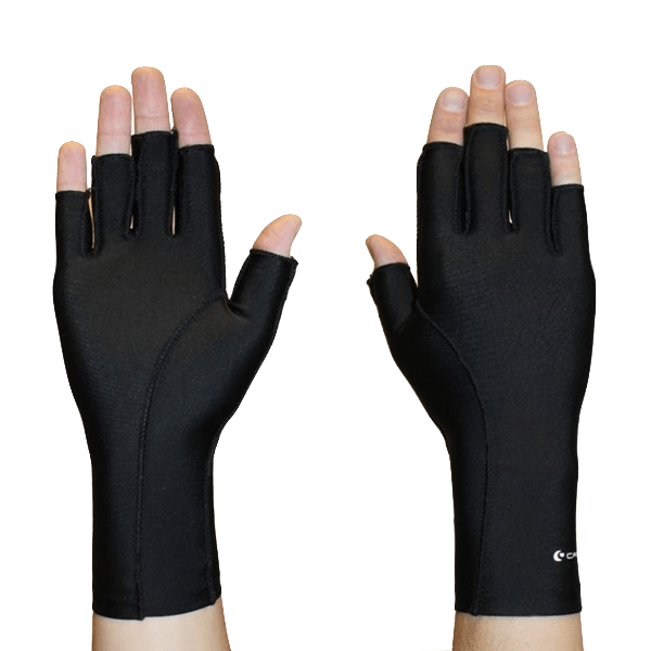 Black Edema Glove Light (3/4 Finger)