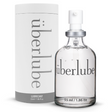 Überlube silicone lubricant 55 ml glass bottle beside its paper tube packaging